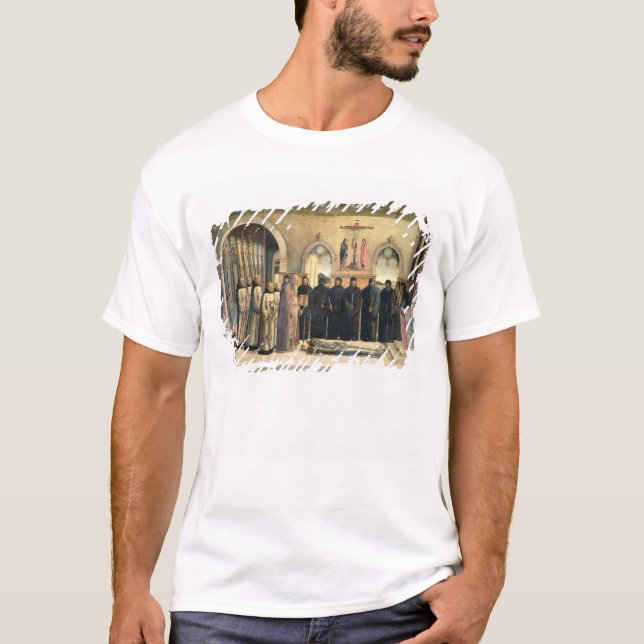 T-shirts O funeral de St Jerome, c.1470-1472 (o óleo pode (Frente)