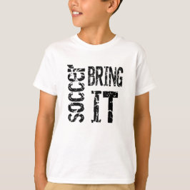 T-shirts O futebol traz-lhe miúdos unisex T