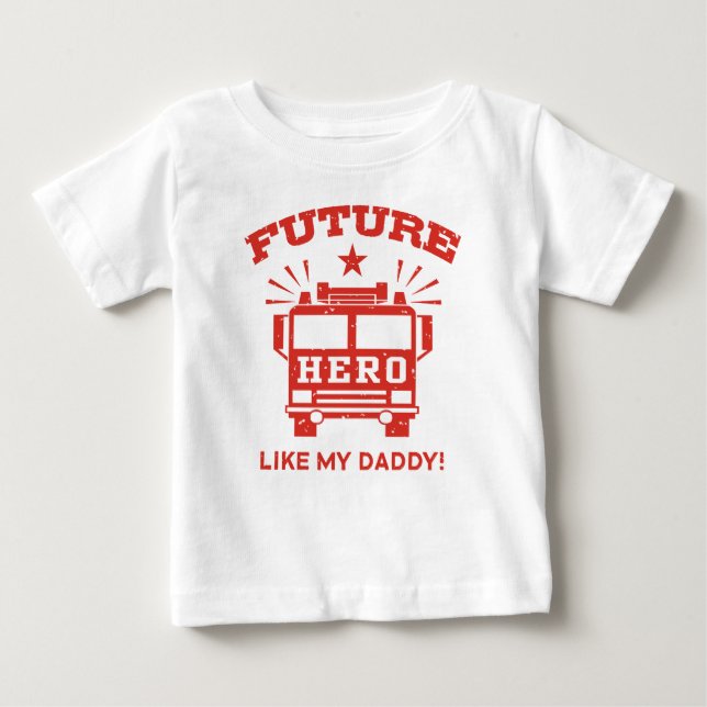 T-shirts O Futuro Herói Como Meu Pai (Frente)