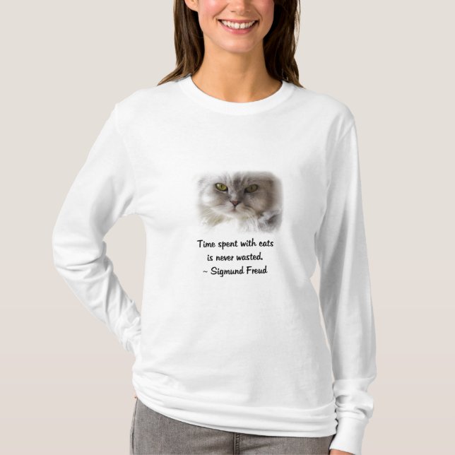 T-shirts O gato de Freud (Frente)