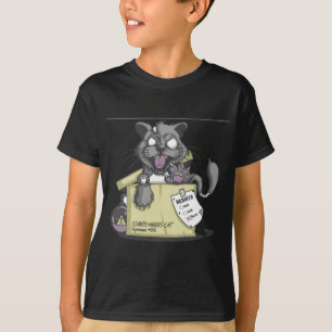 T-shirts O gato de Schrodinger - novo