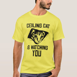 T-shirts O gato do teto está olhando-o!