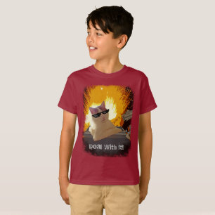T-shirts O gato legal trata ele