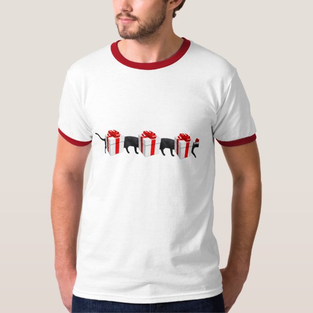 T-shirts O Gato Mais Longo do Mundo (Frente)