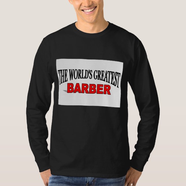 T-shirts O grande barbeiro do mundo (Frente)