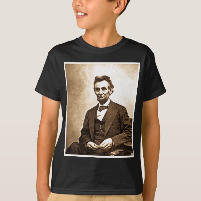 T-shirts O grande Emancipator Abe Lincoln (1865) (Frente)