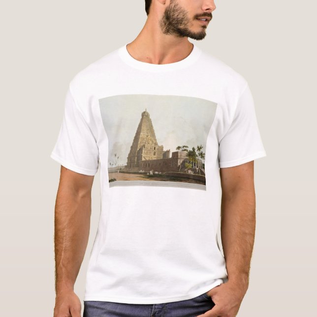T-shirts O grande pagode, Tanjore, placa XXIV 'de Oriente (Frente)
