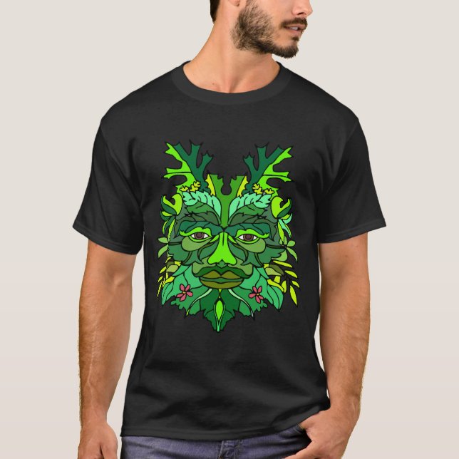 T-shirts O Greenman (escuro) (Frente)
