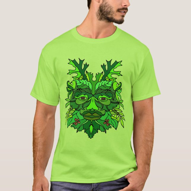 T-shirts O Greenman (luz) (Frente)