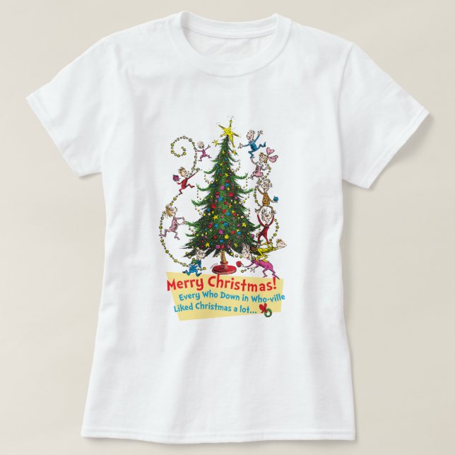 T-shirts O Grinch Clássico | Feliz Natal! (Frente do Design)