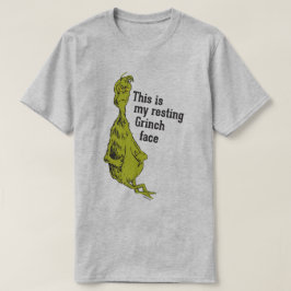 T-shirts O Grinch | Rosto Engraçado do Grinch Relaxado