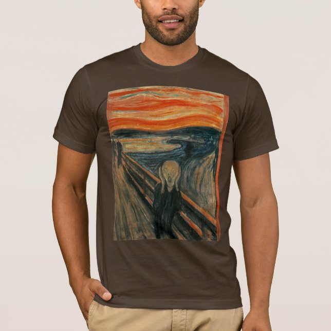 T-shirts O Gritar de Edvard Munch (Frente)