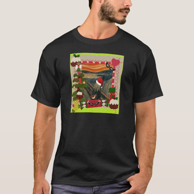 T-shirts o gritar de natal feio (Frente)