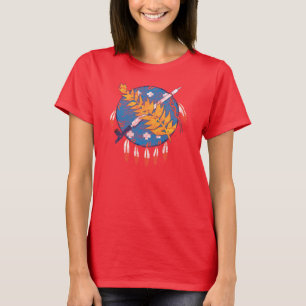 T-shirts O Grunge queima a bandeira do estado de Oklahoma