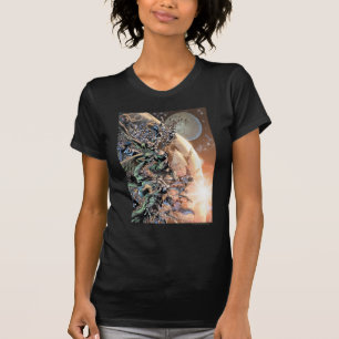 T-shirts O grupo e a lua os mais pretos da noite