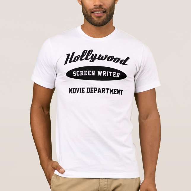 T-shirts O guionista de Hollywood (Frente)