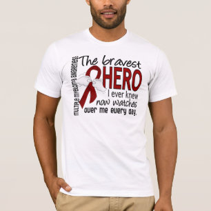 T-shirts O herói o mais bravo eu soube nunca o mieloma