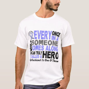 T-shirts O HERÓI VEM AVANTE 1 CANCRO DA PRÓSTATA do marid