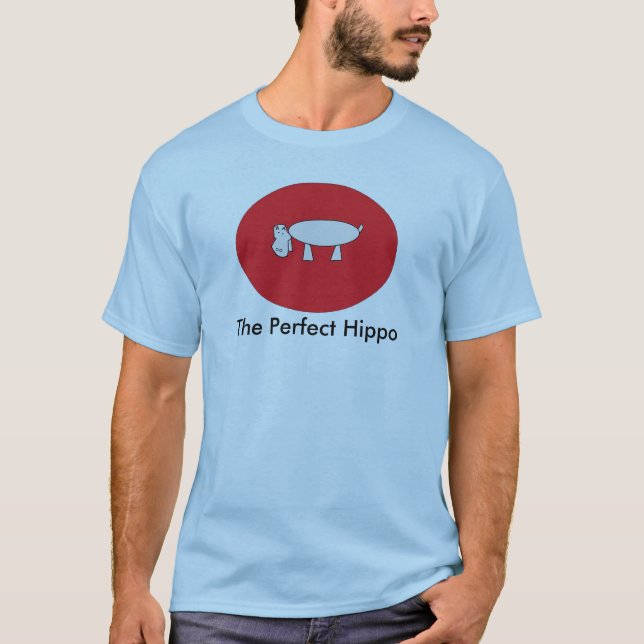 T-shirts O hipopótamo perfeito (Frente)