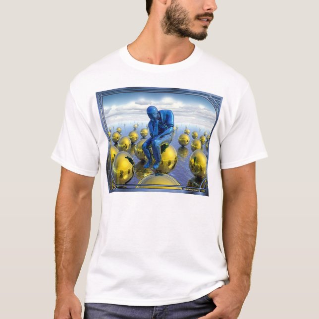 T-shirts O homem de pensamento (Frente)