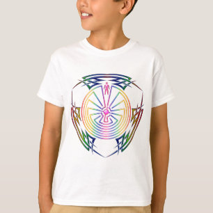 T-shirts O Homem no Maze - Tatuagem Tribal Colorido
