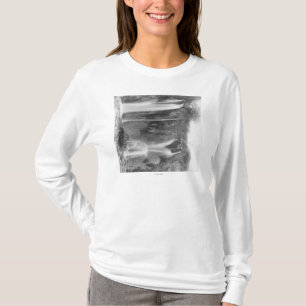 T-shirts O homem que está abaixo do Spearfish cai Photogra