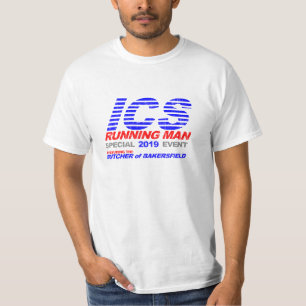 T-shirts O homem Running do ICS desvaneceu-se
