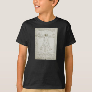 T-shirts O Homem Vitruviano de Leonardo da Vinci