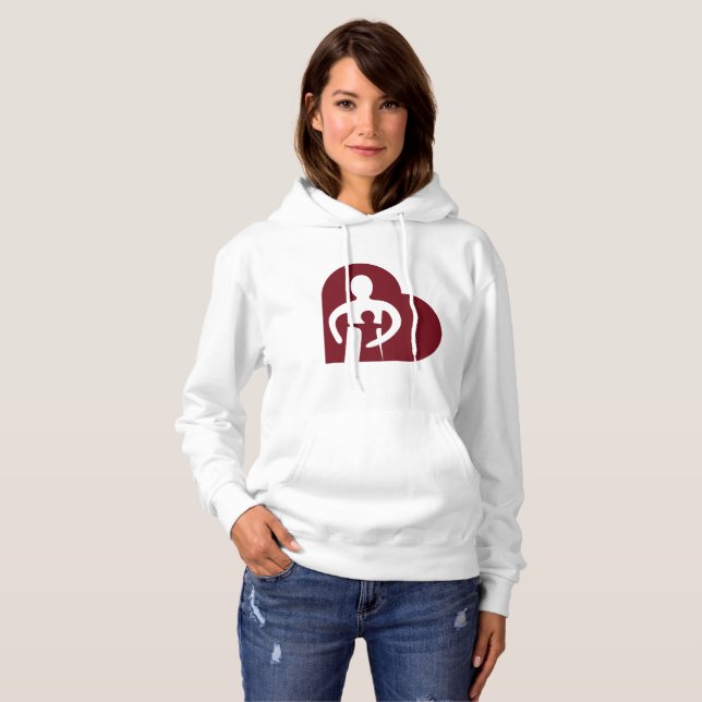 T-shirts O Hoodie da mulher (branco) (Frente Completa)