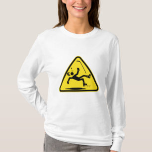 T-shirts O Hoodie da mulher de Piso Mojado
