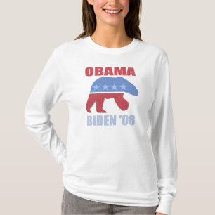T-shirts O Hoodie das mulheres do urso polar de Obama Biden
