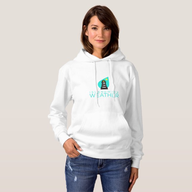 T-shirts O Hoodie das mulheres Islandwide do tempo (Frente Completa)