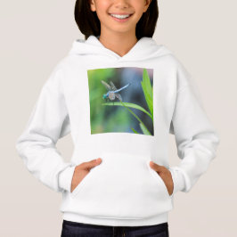 T-shirts O Hoodie do miúdo azul da libélula