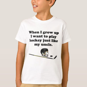T-shirts O hóquei do jogo gosta de meu tio