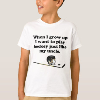 T-shirts O hóquei do jogo gosta de meu tio