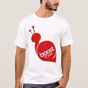 T-shirts O impulso obtem-no colocado - caracol vermelho