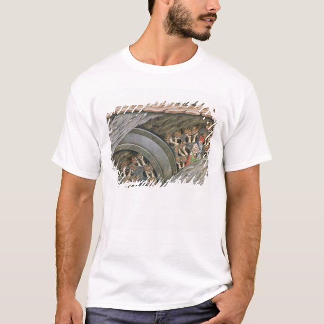 T-shirts O inferno de Dante com um comentário (Frente)