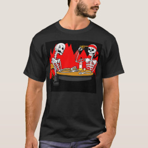 T-shirts O inferno é para os esqueletos