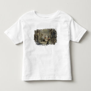 T-shirts O interior de uma cabana de um chefe de Mandan,