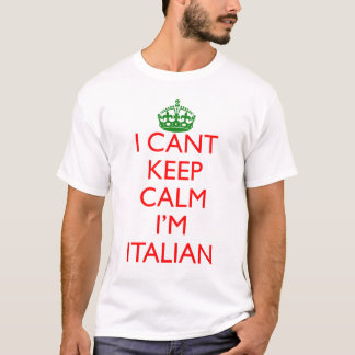T-shirts O italiano mantem a calma
