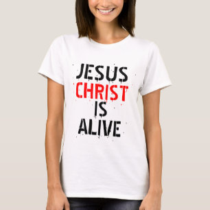 T-SHIRTS O JESUS CRISTO ESTÁ VIVO