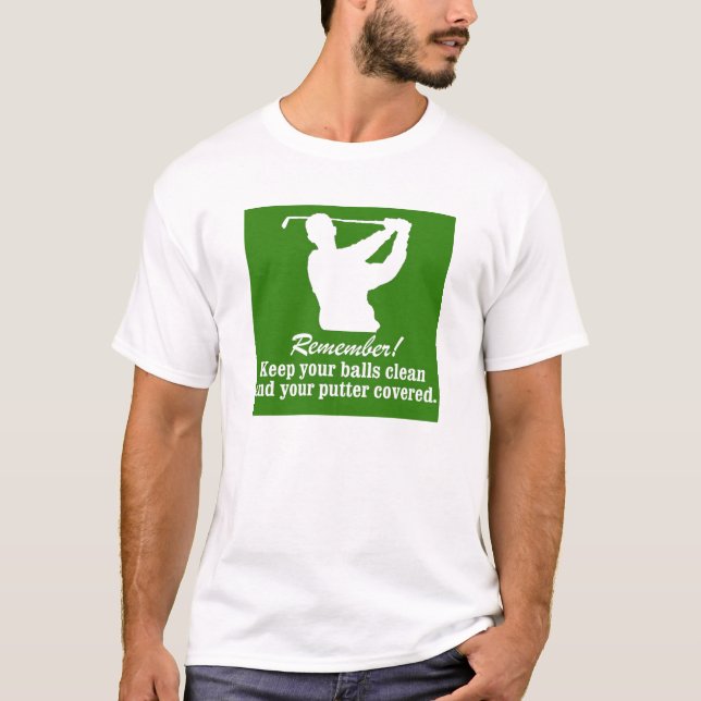 T-shirts o jogador de golfe golfing do golfe mantem suas (Frente)