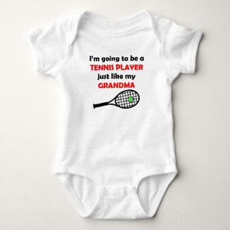 T-shirts O jogador de ténis gosta de minha avó