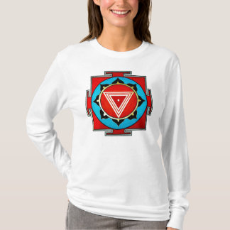 T-shirts O Kali Yantra das mulheres hoody