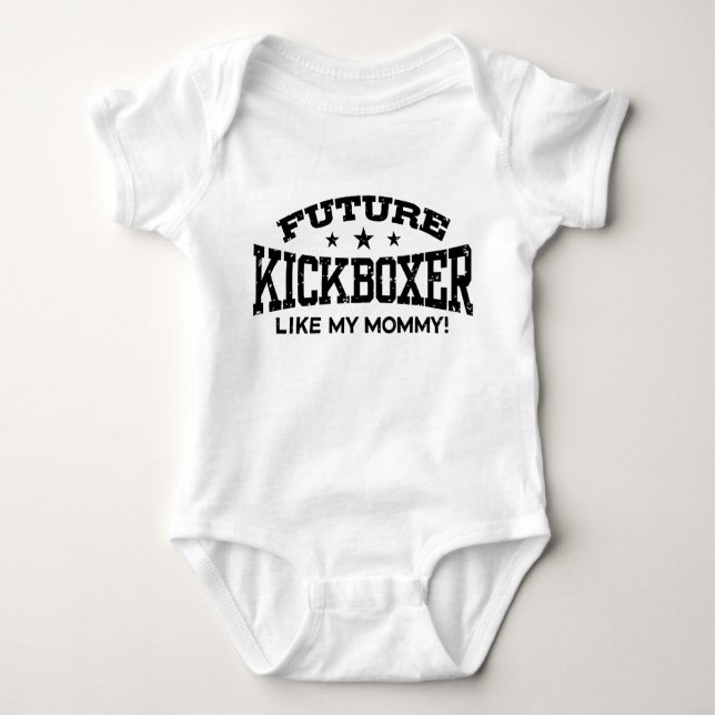 T-shirts O Kickboxer Futuro Como Minha Mamãe (Frente)