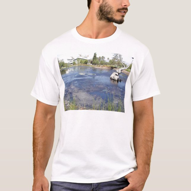 T-shirts O La Brea Tarpits Ponds museus (Frente)
