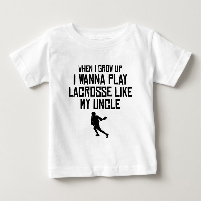 T-shirts O Lacrosse do jogo gosta de meu tio (Frente)