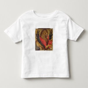 T-shirts O leão de St Mark (óleo no painel)
