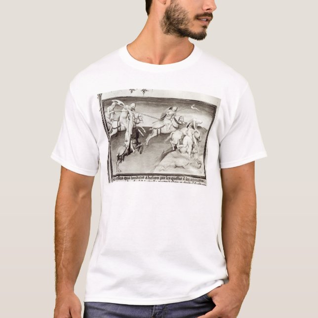T-shirts O líder Mongol, Hulagu, khan do Ilkhanate (Frente)