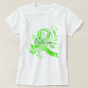 T-shirts O linfoma Non-Hodgkin acredita a fita do Flourish